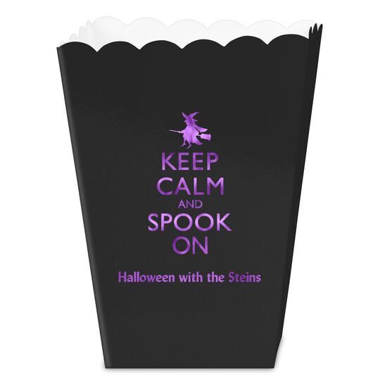 Keep Calm and Spook On Mini Popcorn Boxes